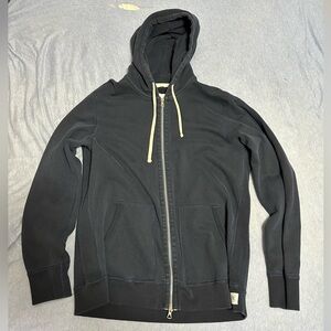 XL Reigning Champ MIDWEIGHT TERRY FULL ZIP HOODIE in navy